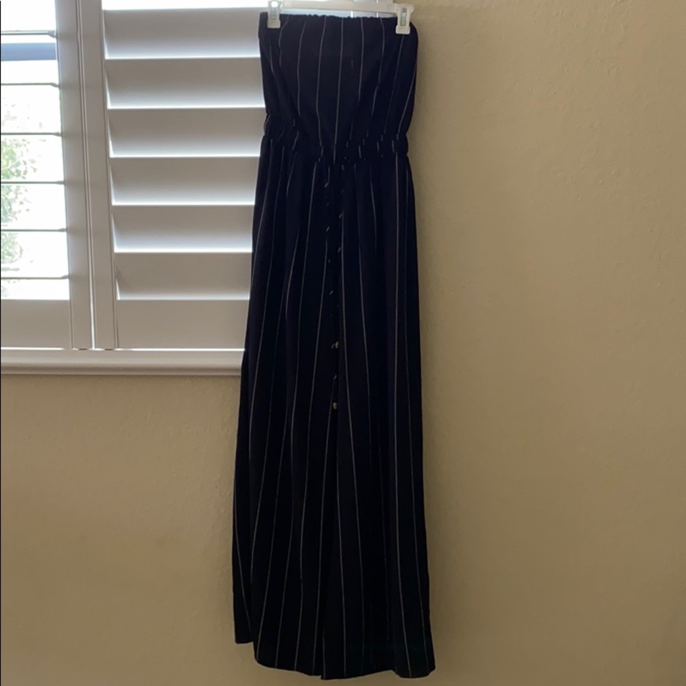 Black striped jumpsuit!
